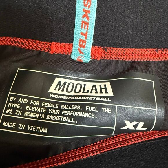 Moolah Kicks Women's Black Padded Compression Shorts Active Elastic Sz XL NWOT - Picture 3 of 4
